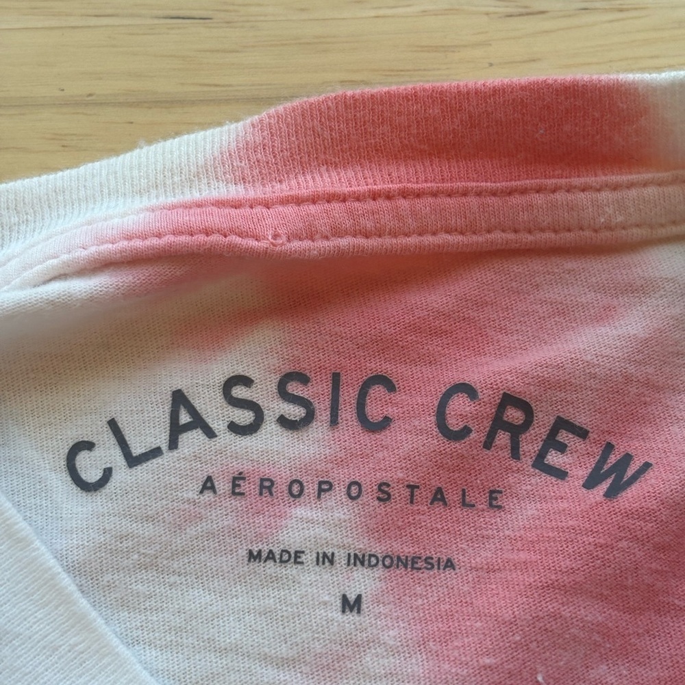 Aeropostale Classic Crew Women's USA Tie-Dye Tee Medium - Picture 3 of 6